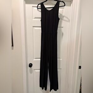 NWOT Pact Black Sleeveless Cotton Jumpsuit